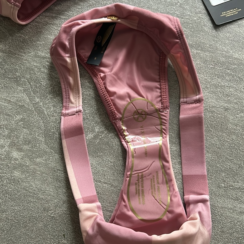 Vix Pink Checkered Bikini Set - Picture 6 of 8